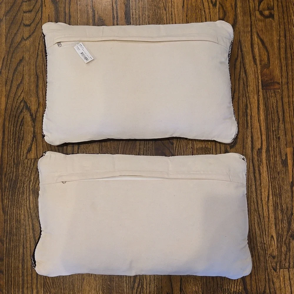 NWT West Elm Midnight Ombre Textured Throw Pillows
